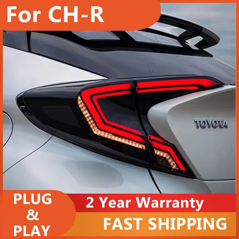 

Автомобильные аксессуары для задних фонарей Toyota C-HR 2017-2018: задние фонари, дневные ходовые огни (DRL), стоп-сигналы, габаритные огни, указатели поворота, противотуманные фары.