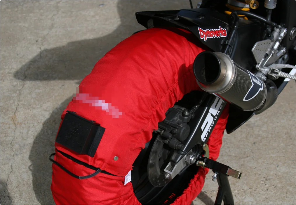 C6 Digital Tire Warmer Set 17 Inch Tyre Cover Front&Rear Customized Logo Tire Heater for Motorcycle 2 Pcs 190 120 Tires