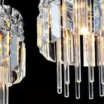 

European style Restaurant light modern minimalist chandelier dining room lamp Three LED crystal chandelier bar lamp