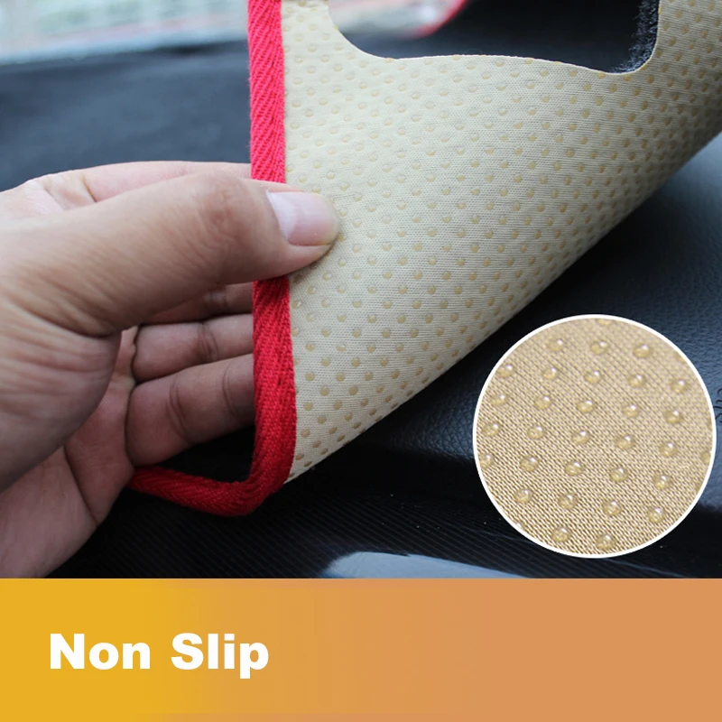 Car dashboard Avoid light pad Instrument platform desk cover Mats Carpets Anti-UV LHD For Toyota YARIS L 2014 2015 Accessories