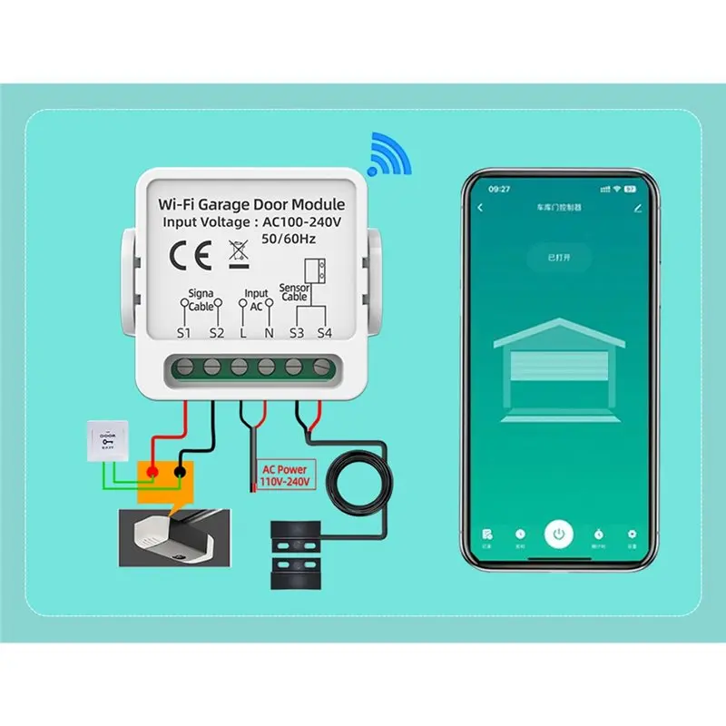 dt21-tuya-スマートガレージドアコントローラー-wifi-電動ドア-ワイヤレススイッチ-ミニアプリ-音声リモコン-家庭用ガレージ用