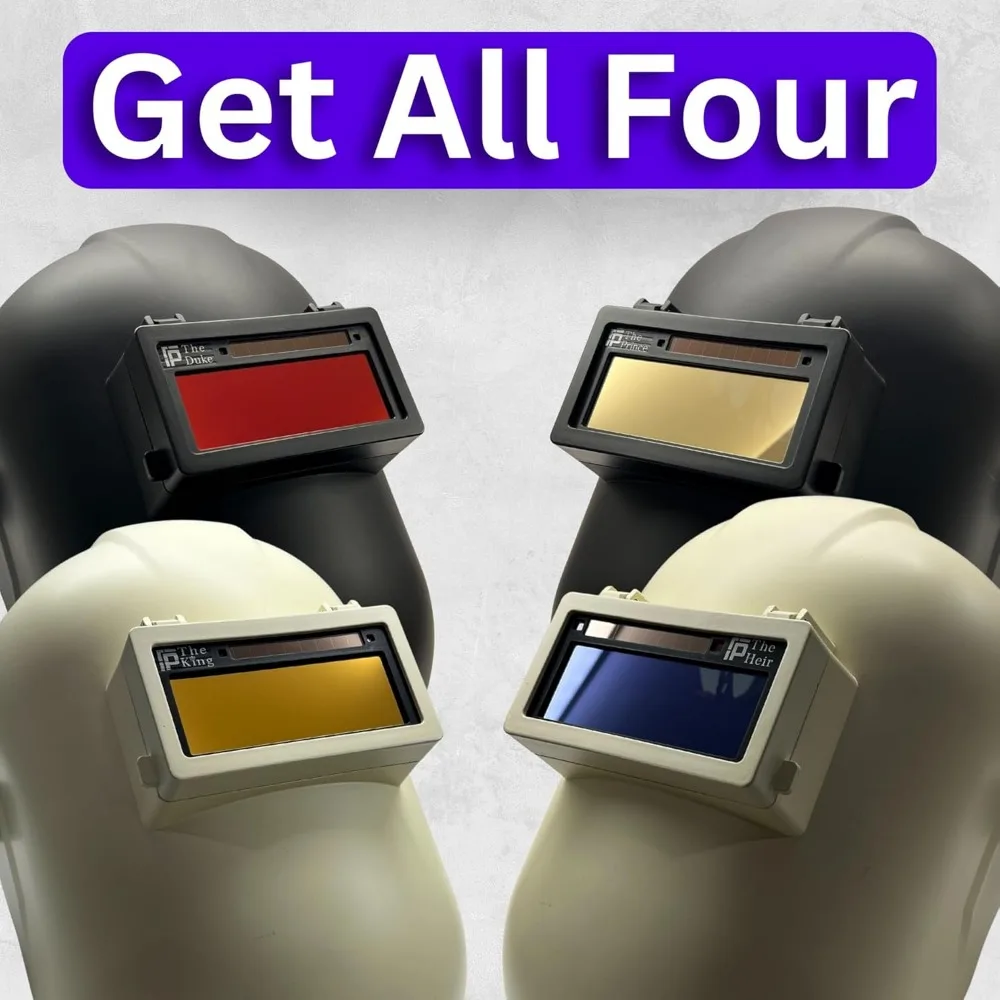 Lente de soldagem com escurecimento automático, sombra ajustável 5-13, frente dourada com vista azul, 2x4,25x0,33 polegadas