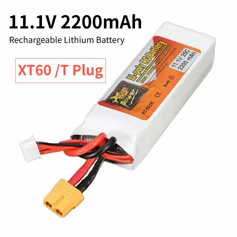 

NEW 11.1V 2200mAh 25C Rechargeable Lithium Battery for RC Car UAV Remote Control Ship Model Water Gun Airplane Batteries