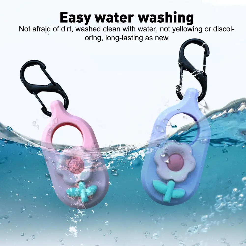 Silicone Luva Protetora para Samsung Galaxy SmartTag 2, Anti-Colisão, Lavável, Anti Drop, Bonito Capa Acessórios, P0T4