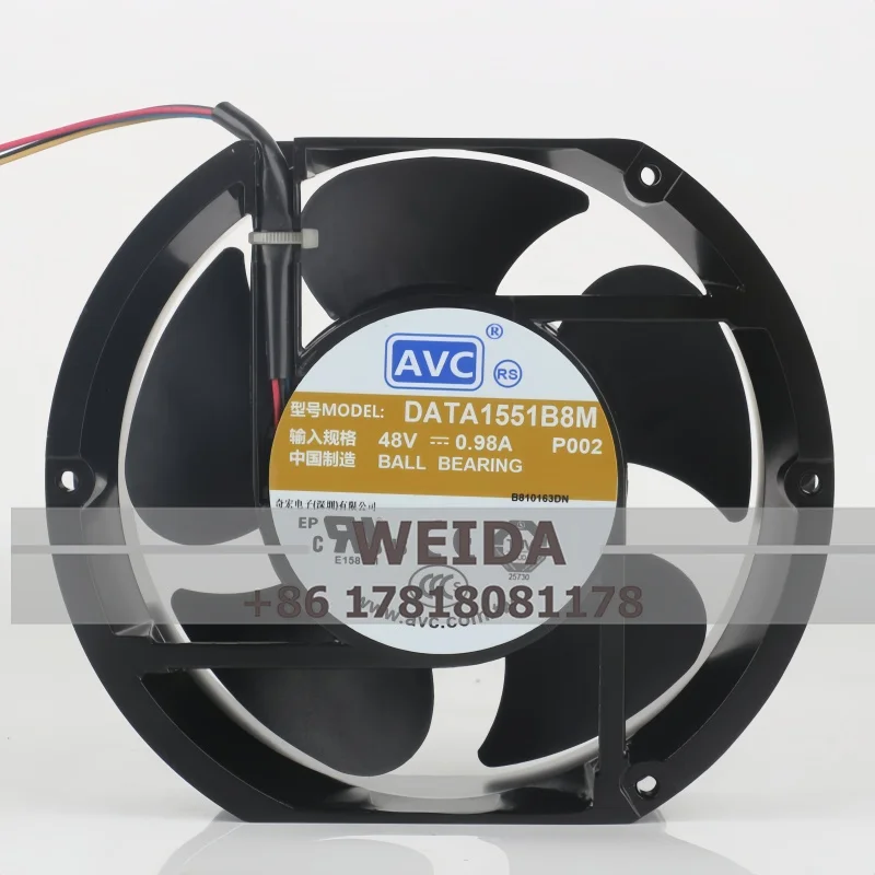 

New original AVC 17251 DATA1551B8M/DATA1551B8H DC48V 0.98A large air volume ventilation cooling exhaust fan