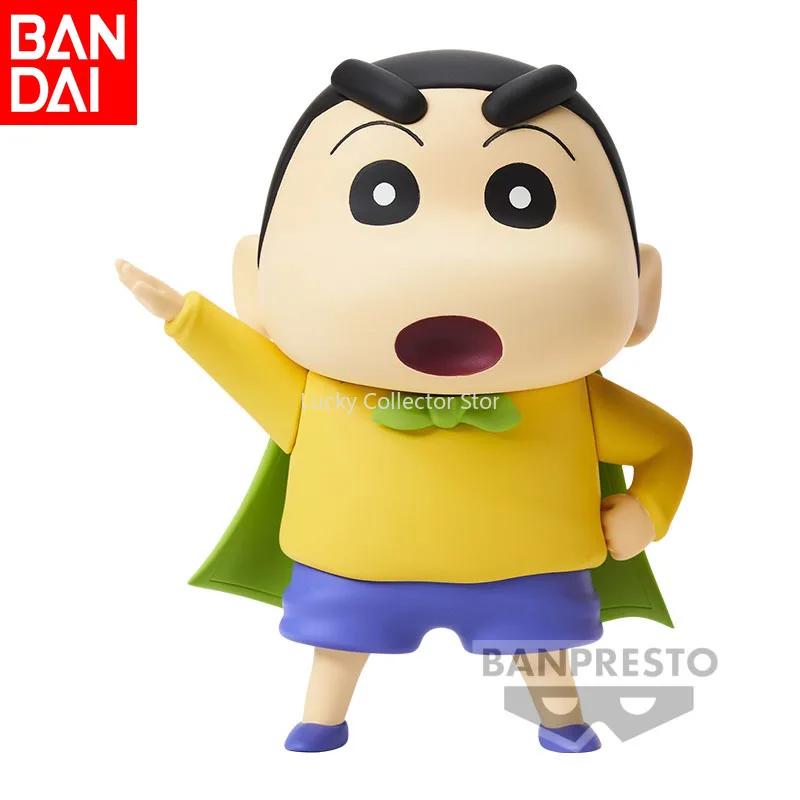 100% original genuine Bandai Crayon Shin-chan SOFVIMATES Masao Nini Kasukabe Defense Force Doll Collection Model Toy Gift