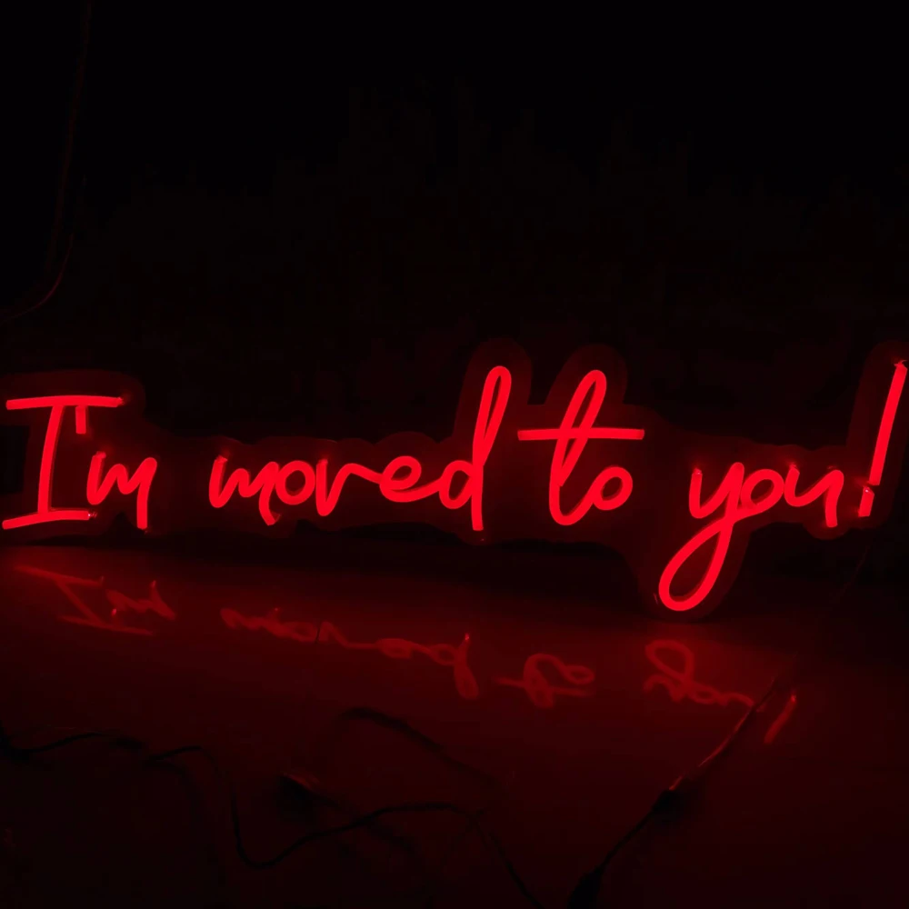 

Customized Neon Words I’m Moved To You Led Neon Wall Art Lighted Pictures Decorations Vibes Light Set Novelty Night Lightings