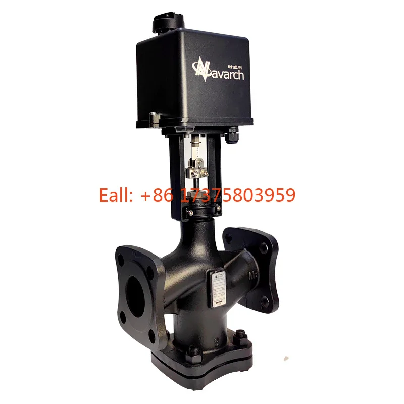 Large Flow Triangle Valve Flow Valve Regulating Flow Control Valve With Electric Actuator