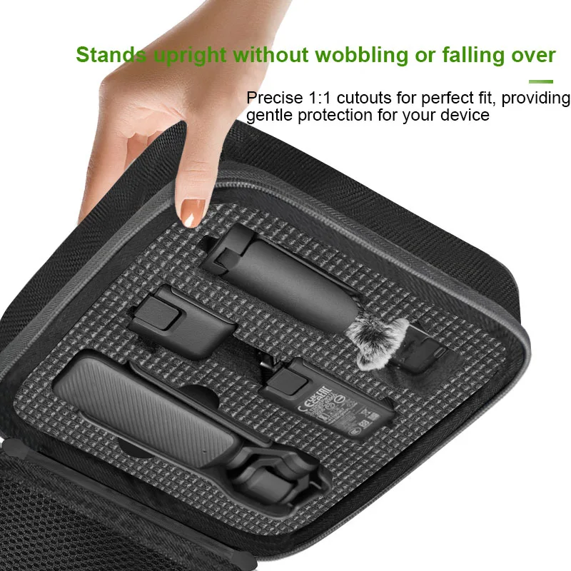 

For DJI Pocket 4 Carrying Case 1:1 Precision Cutout Anti Shake Upside Down Protection Small Big Capacity Hard Shell Drop