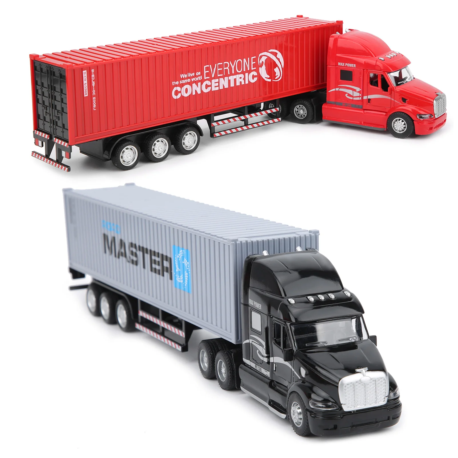 سبيكة سيارة نموذج سبيكة محاكاة الحاويات نموذج سيارة الأطفال طفل التراجع سيارة مع ضوء الصوت سيارة الأطفال