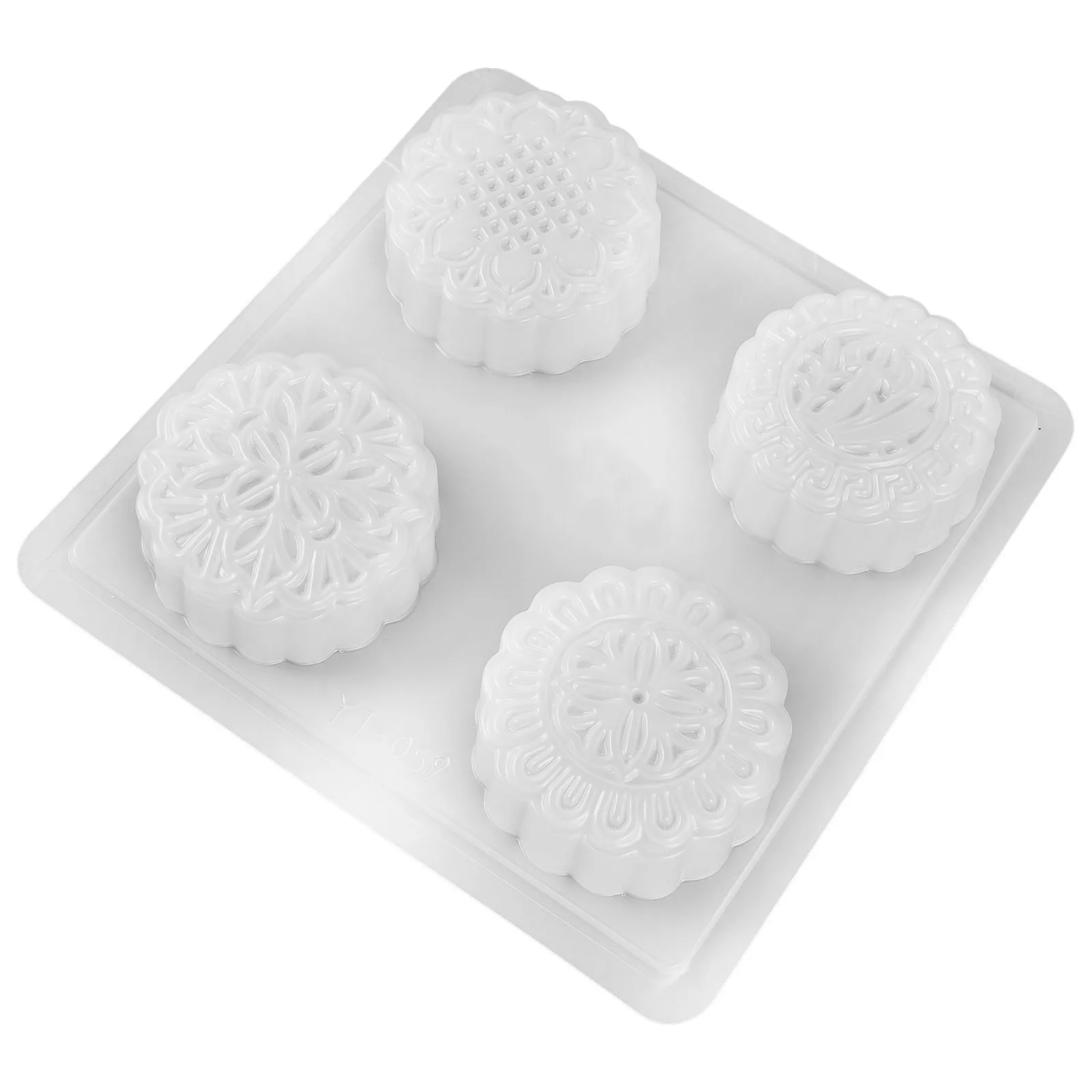 

Moon Cake Mold PP Material Lightweight Use Cookie Chocolate Concave Convex Texture Easy Demoulding Fruit