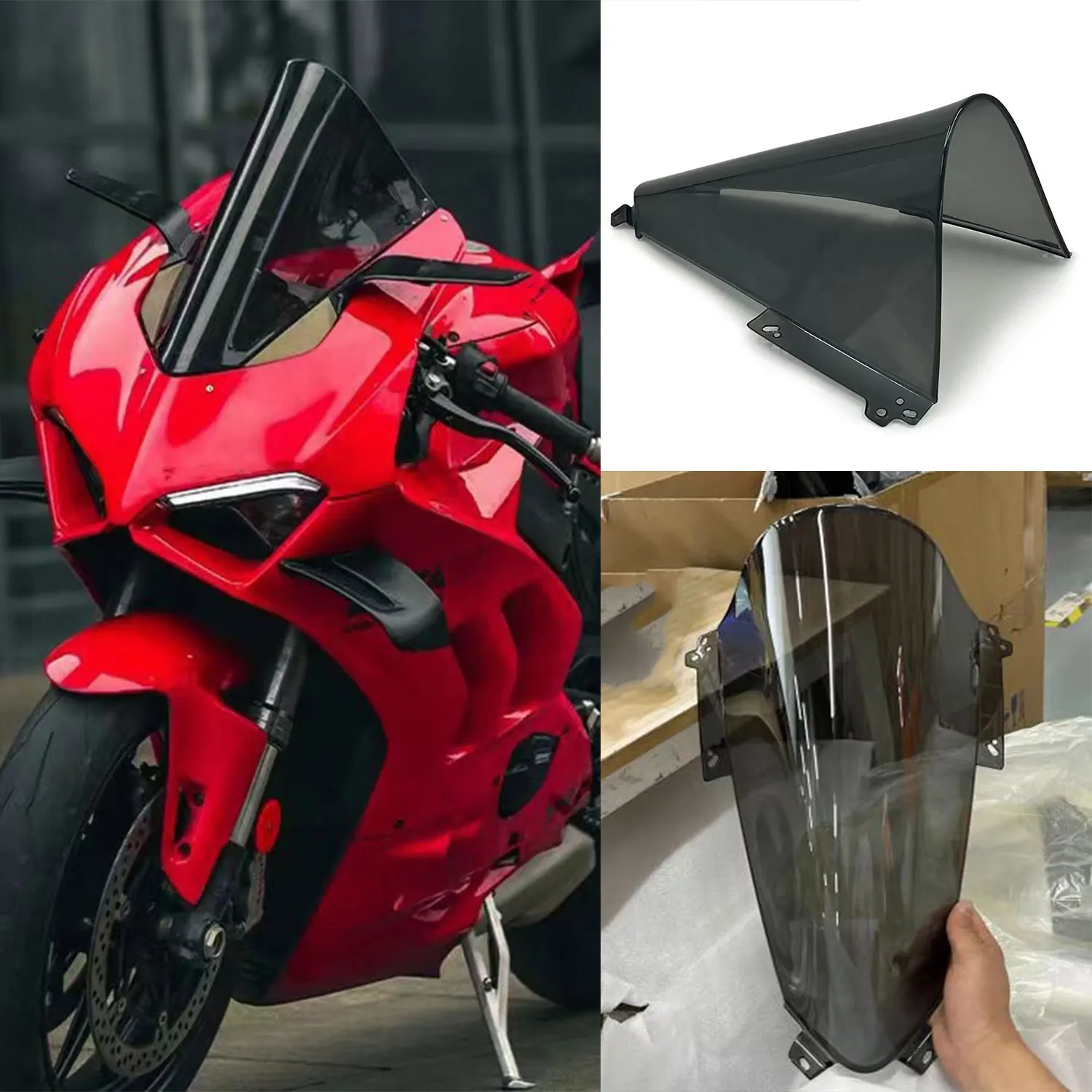 

For Ducati Panigale V2 955 V4 R S V4R 998 V4S Corse 2018 -2022 2023 2024 Windscreen Screen Wind Screen Double Bubble Windshield