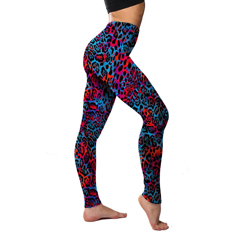 

Sporty Leggings Woman High Waist Leggins Mujer Push Up Tights Fitness Gym Female Sport Ladies Pants Workout Leggings Leopard