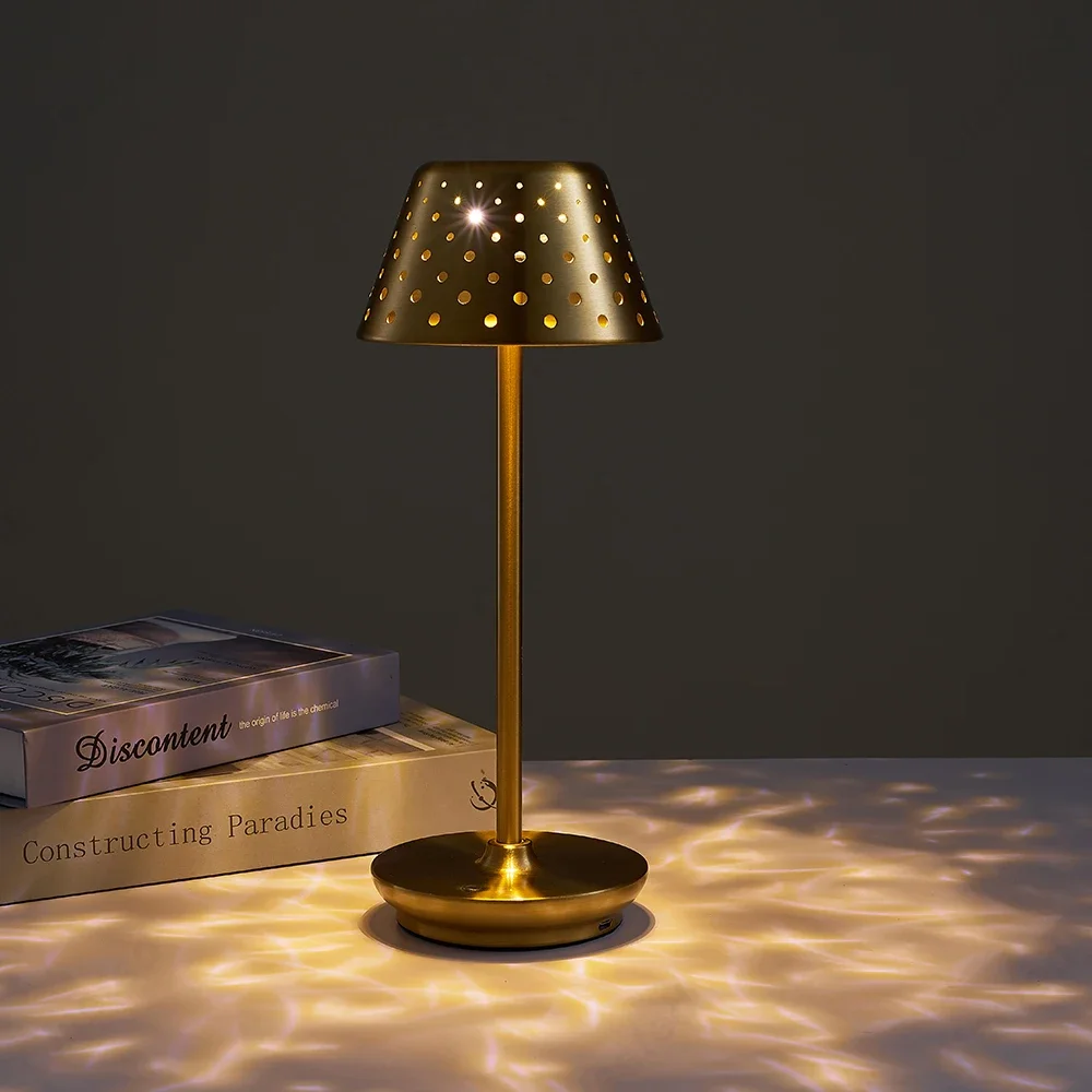

Hotel Rechargeable Table Lamp Creative Restaurant Bedside Dining Touch Led Bar Coffee Desktop Decorative Night Light Lamp