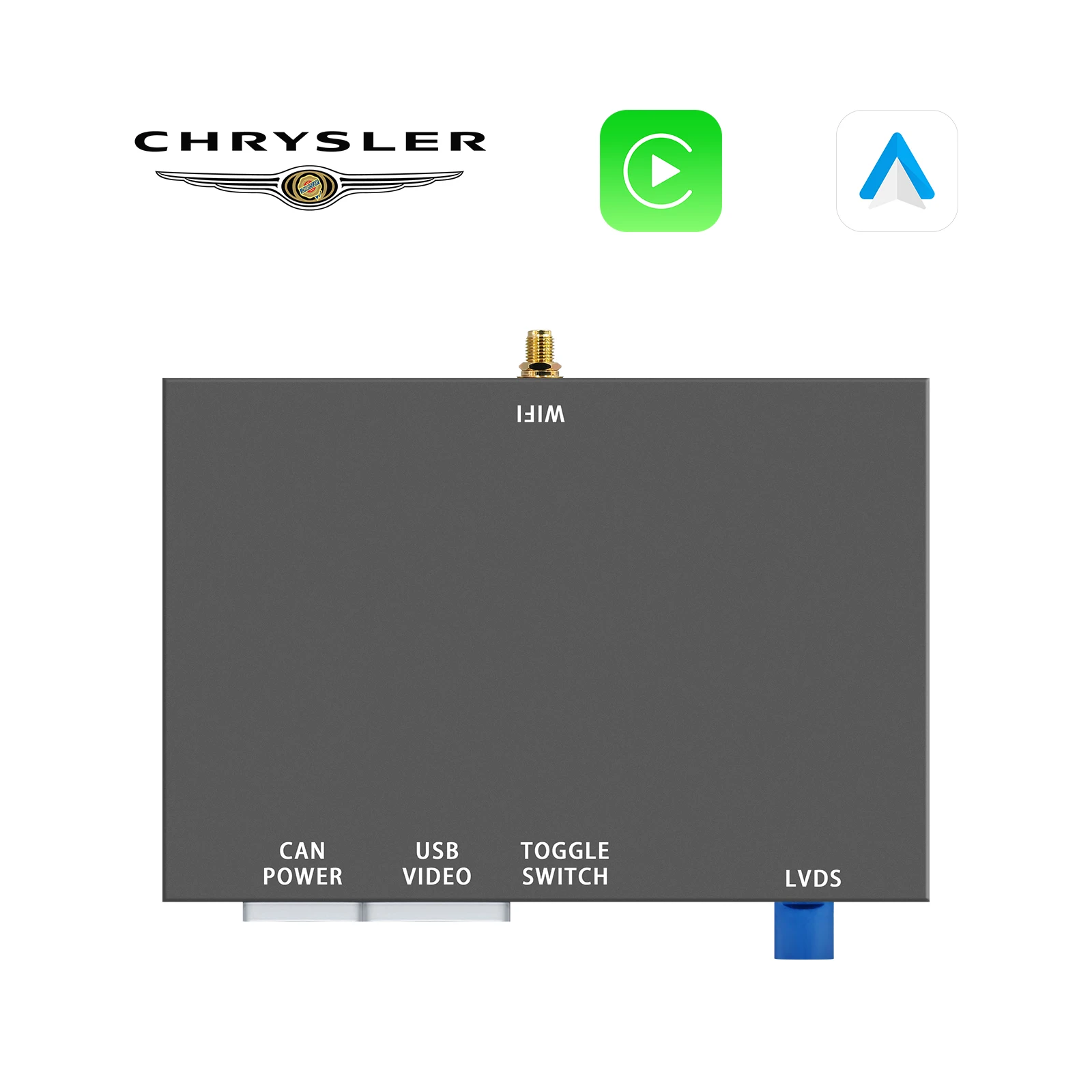 OEM Screen Upgrade Decoder Box Wireless CarPlay Android Auto Retrofit Kit CarPlay Interface for Chrysler 300 Series 2012-2014