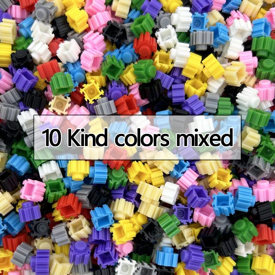 200pcs 8*8mm Pixel Art Puzzle Micro Diamond Building Blocks 40colors DIY 3D Small Brick For Children\'s Toy Educational Kids