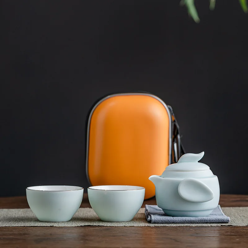 

Travel Ceramic Creative Car Outdoor Camping Portable Kung Fu Tea Small Set Business Event Gift