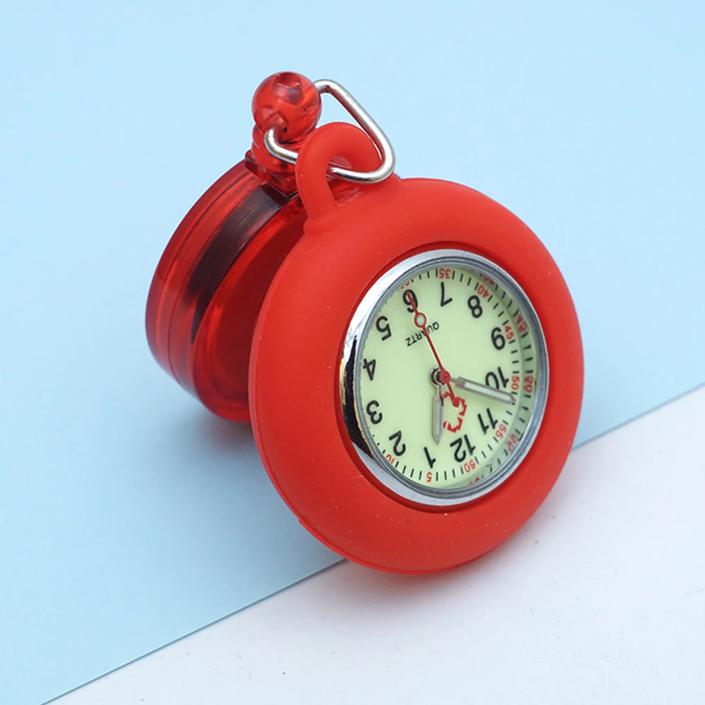 

1pc Practical Nursing Pocket Watch Telescopic Retractable Nurse Fob Watch Lightweight Durable Fashionable Portable Simple Design