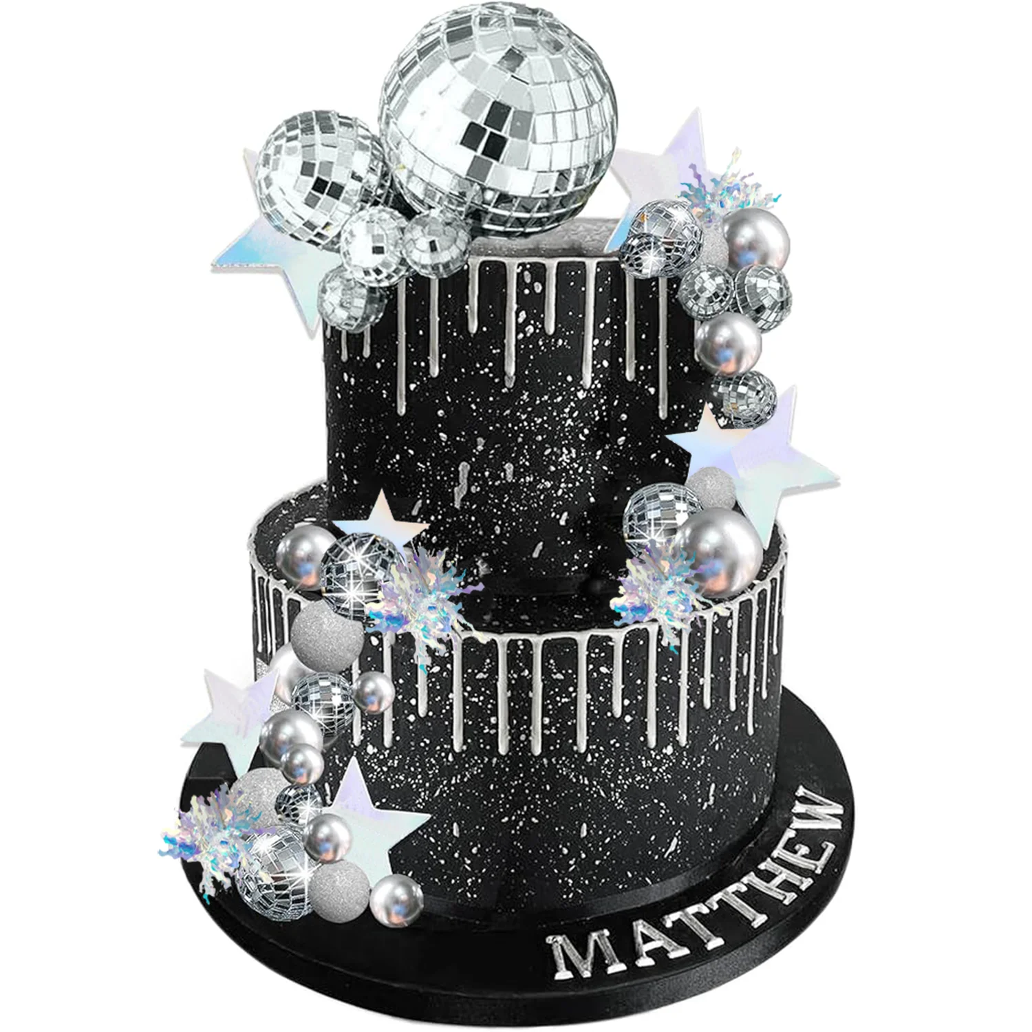 Topper De Pastel Con Bola De Discoteca Retro: Decora Tu Boda O Fiesta Con Un Mini Adorno Brillante Y Divertido