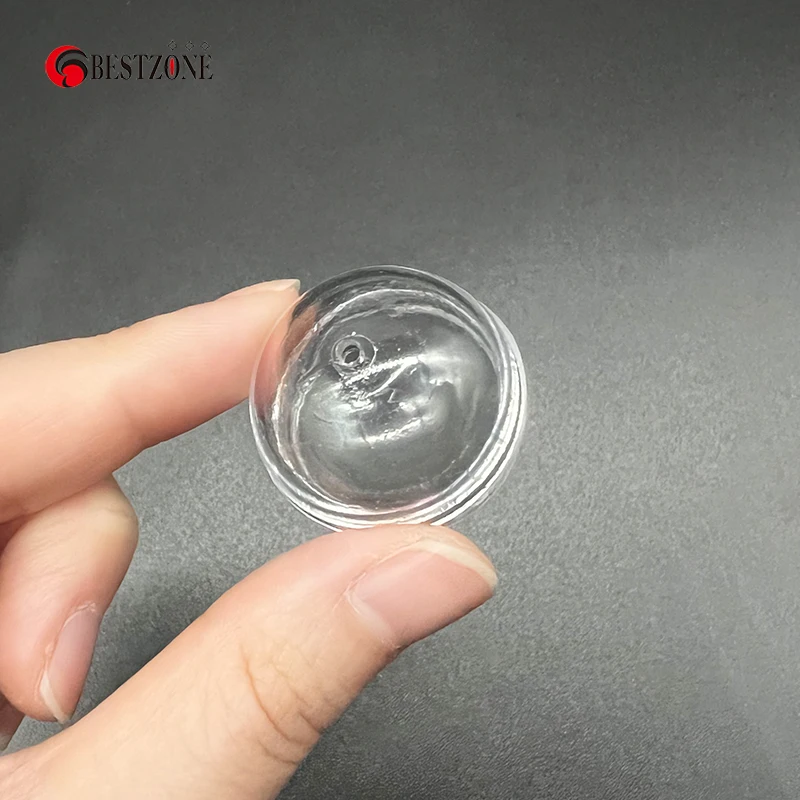 Cápsulas de juguete de plástico PS transparente, bola sorpresa redonda, contenedor vacío, se puede abrir para máquina expendedora, 1,1 pulgadas, D28MM, 50 unidades por lote