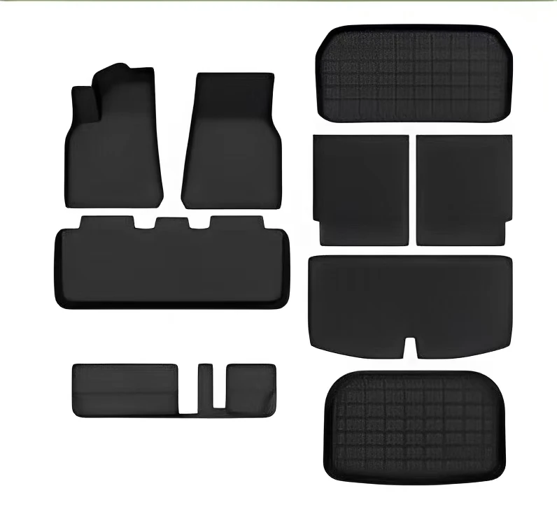 

Wholesale Custom Car Mats With Trunk Mat Liner Carpet for Model Y 7 Seats All Weather Floor Mats