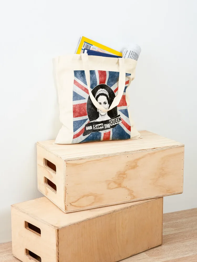 God Save The Queen - Kate Middleton Tote Bag canvas tote bags Lady bag personalized tote free delivery bags