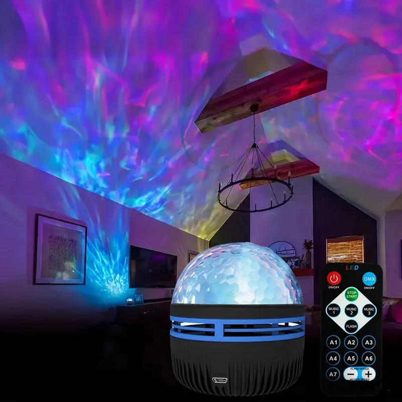 USB LED Aurora Projection Lamp Remote Control Electronic Luminescent Night Light LED Star Projector Wedding Party Decorations