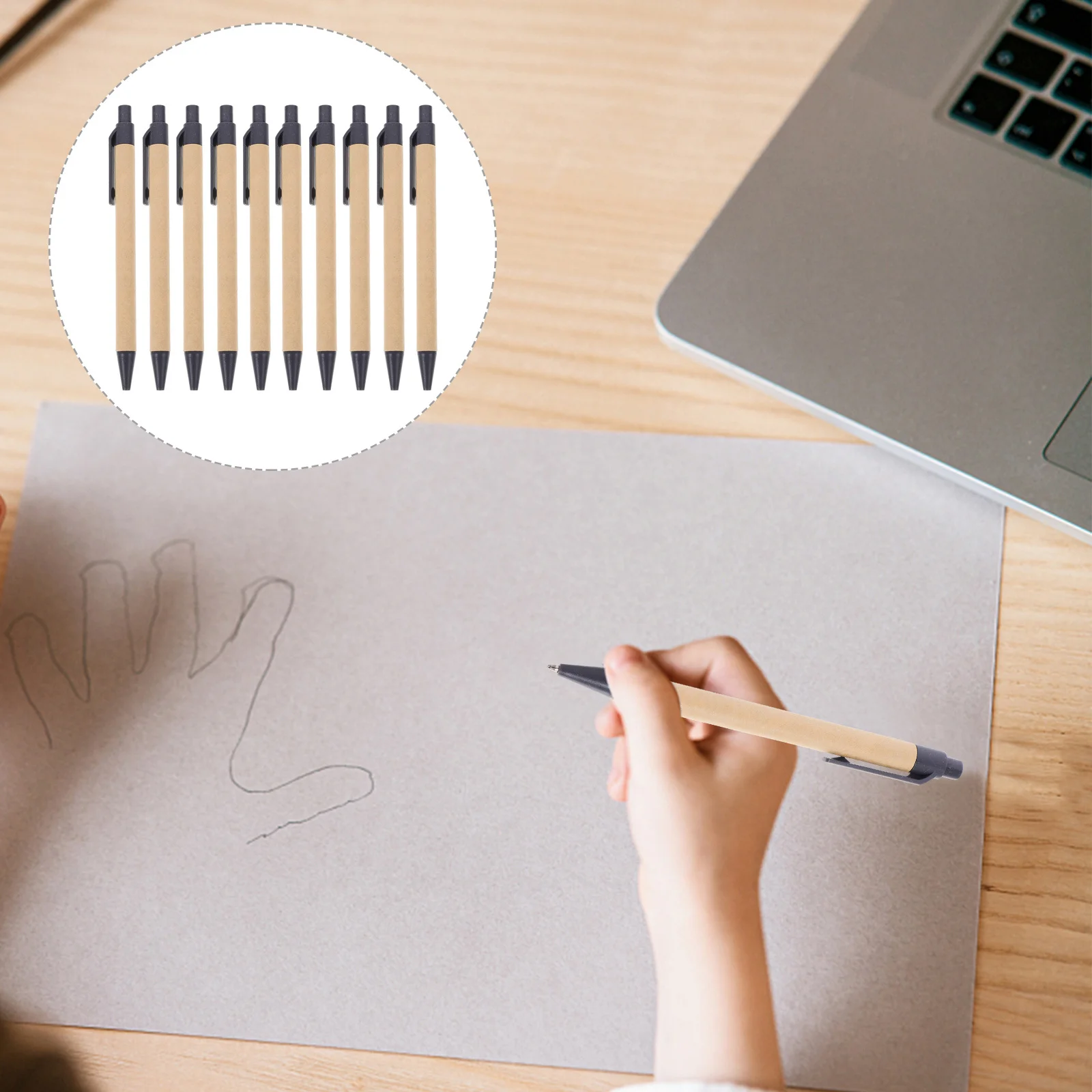 

10Pcs Ballpoint Pen Stable Ink Smooth Writing Ergonomic Office School Daily Use Writing Supplies Bulk Pens for Classroom