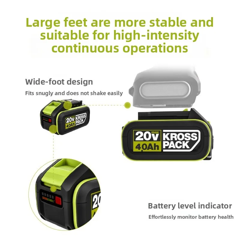 High-Quality New 20V 2000mAh-6000mAh Replacement Battery for WORX WA3016 KROSS PACK Power Tools WU386 WU388 WU279 WU800S WU369