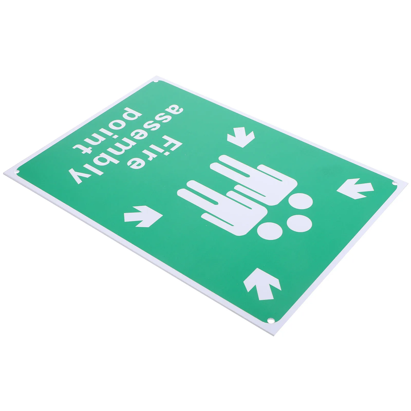 

Fire Safety Sign Outdoor Emergency Assembly Point Warning Board for Office Exit