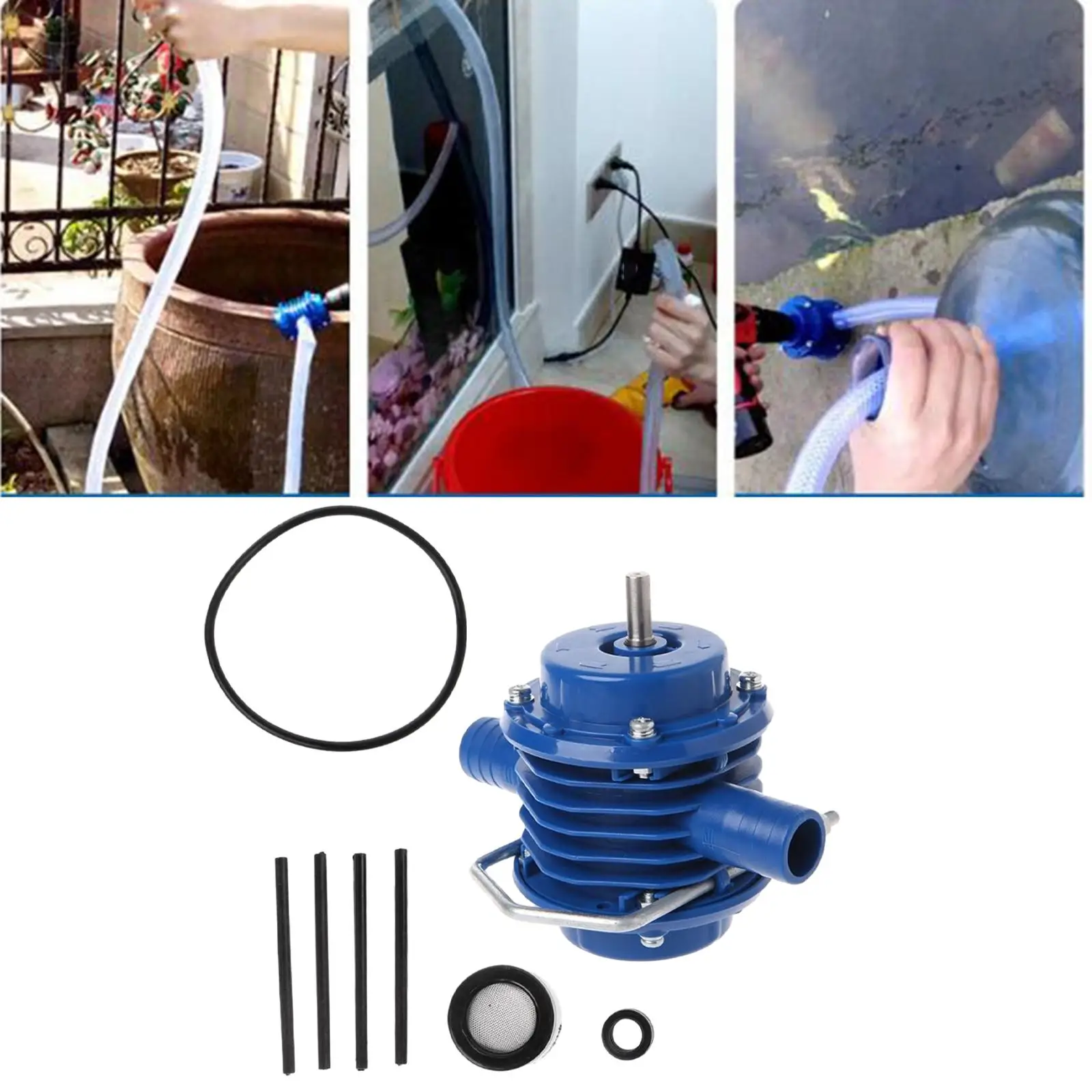 

Oil Fluid Transfer Pump for Hand Drill Water Transfer Pump Electric Drill Water Pump for Outdoor Home Garden Diesels Oil