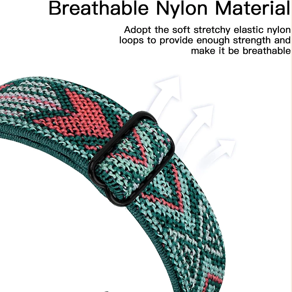 Elastic Nylon Band For Fitbit Charge 6 5 4 3 3 se Women Men Braided Sports Watch Strap Loop For Fitbit Charge 2
