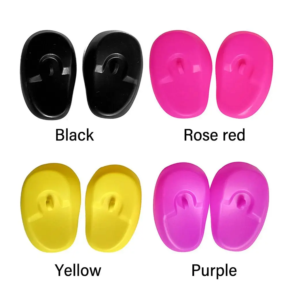 2PCS 75*55mm Silicone Ear Cover Multicolor Hair Coloring Ear Shield Accessories Waterproof Dyeing Ear Protector Barber Shop