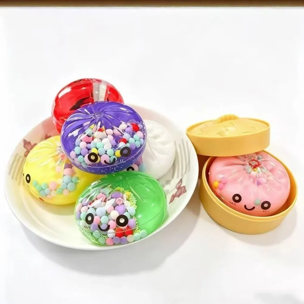 Fluid Squeeze Dumplings Squeeze with Steamer Slow Resilience Bubble Bead Soft Steamed Bun Squeeze Pinch Le Home Decoration