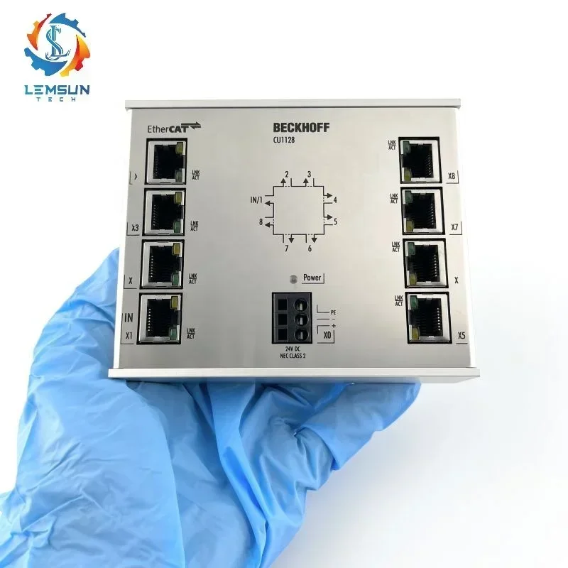 NEW New and Original Beckhoff Module 100% Cu1128 Industrial Network Control Accessories 8-port Junction Switch Ethernet