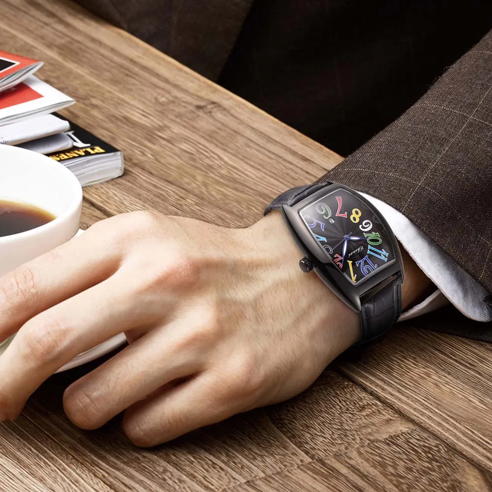 CHENXI Orologi da uomo Orologio digitale con calendario Cintura per il tempo libero Movimento al quarzo Orologio alla moda per uomo Relogio