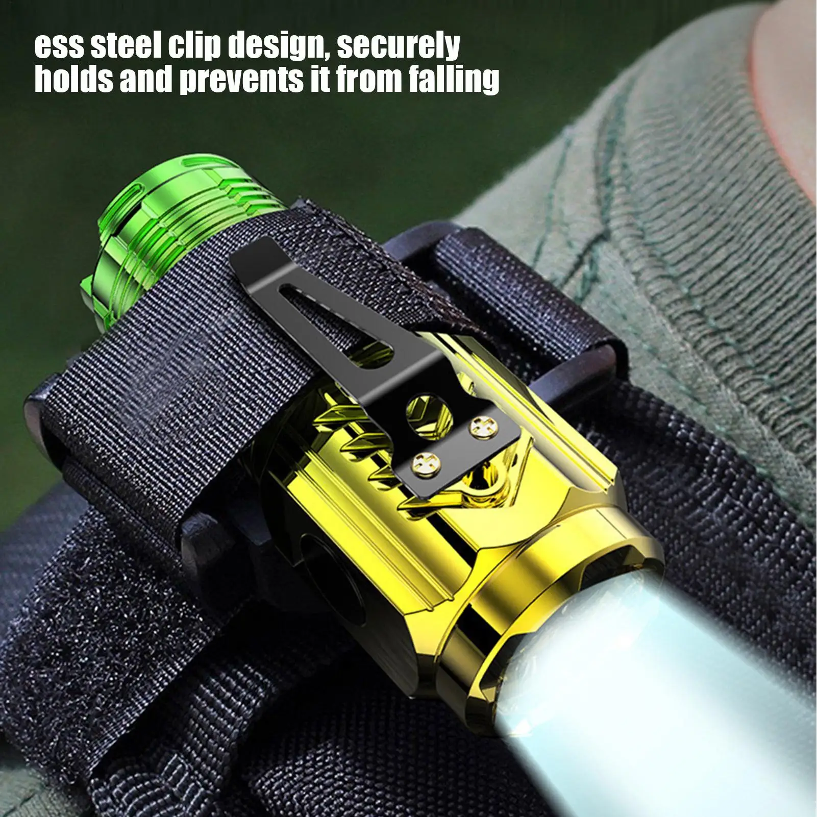 

Перезаряжаемый мини-фонарик, многоцелевой яркий светодиодный светильник с магнитным основанием и зажимом для кемпинга, пеших прогулок, работы, ремонта автомобилей