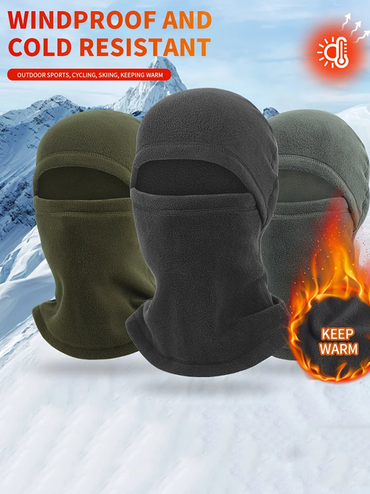 AliExpress NONE Men Women Winter Cycling Mountaineering Ski Mask Warm Neck Cover Outdoor Essential Hood Thicken Sports Balaclava Cap Winter Gift