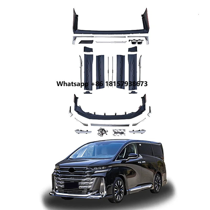 

For 2023-2025 Vellfire Upgrade Bodykit Mona Lisa Small Enclosure Front Lip Bumper Custom Car Parts