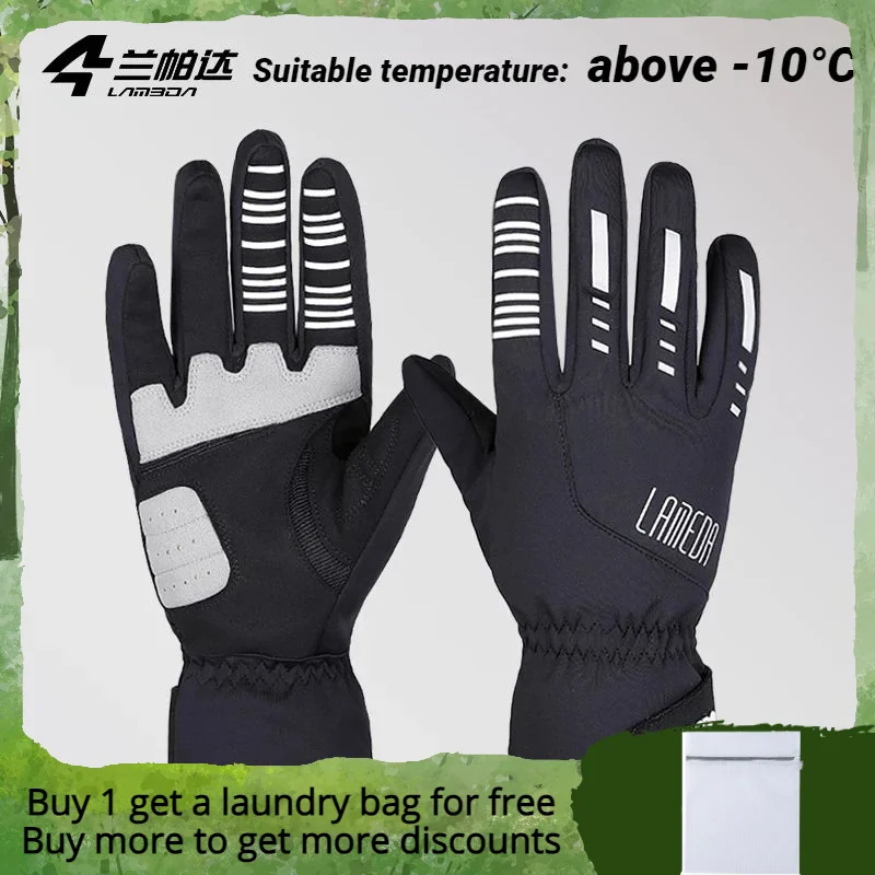 

Lameda Winter Gloves Man Gloves Cotton Men's Cycling Gloves Windproof Thicken Gloves For Winter Women's Gloves