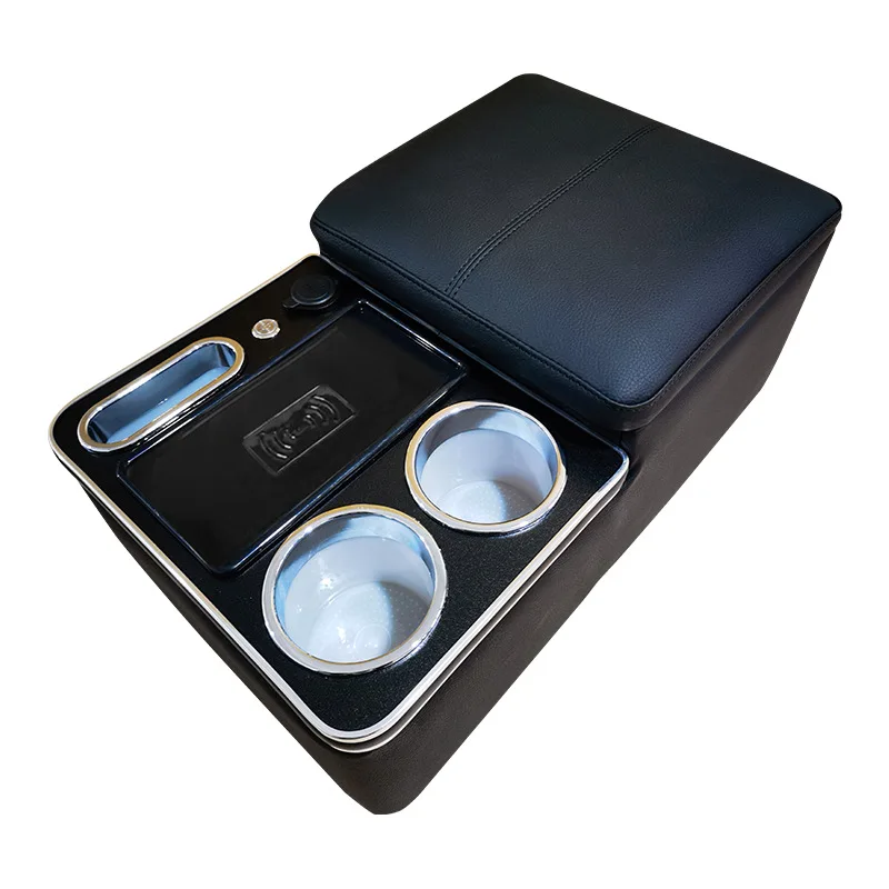 

Универсальный автомобильный органайзер-бокс на подлокотник для второго ряда сидений, средний отсек для хранения, модификация интерьера.