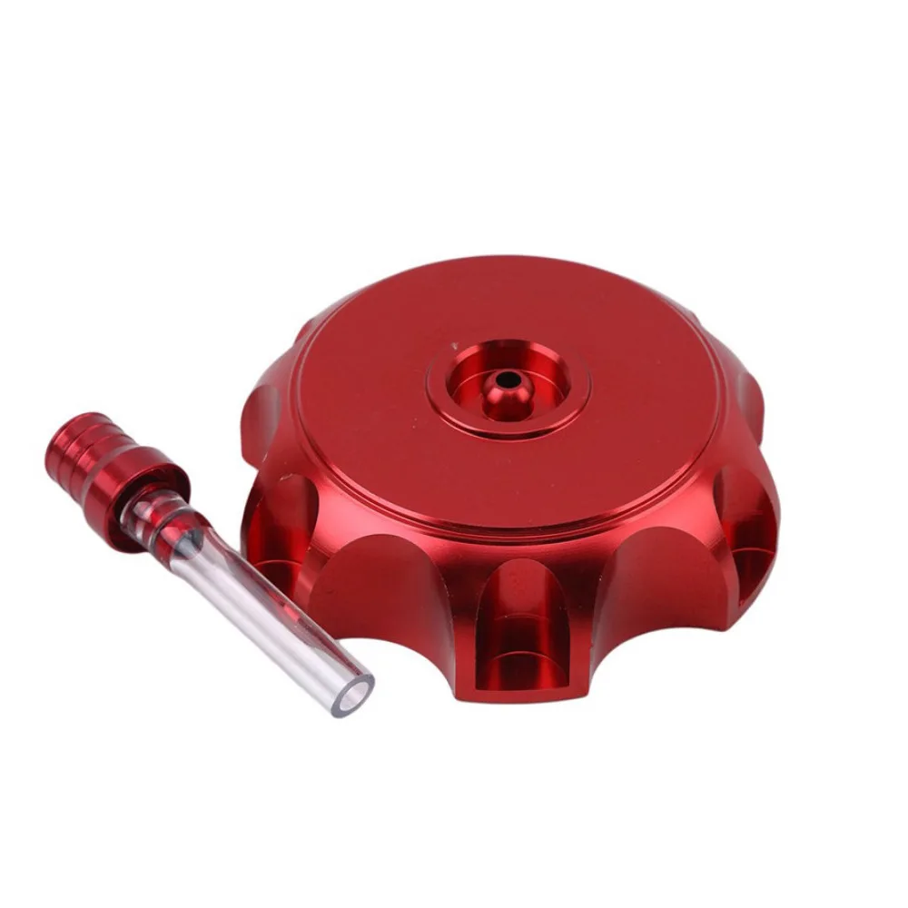 High Performance CNC Aluminum Gas Fuel Tank With Cap Cover Breather Vent Valve Inline Pipe For 49mm Dirt Pit Bike Petrol Tank