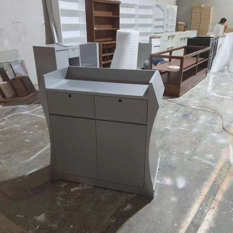 Catering Welcome Desk Shopping Guide Store Hot Pot Restaurant Bar Front Nail Salon Small Reception Desk