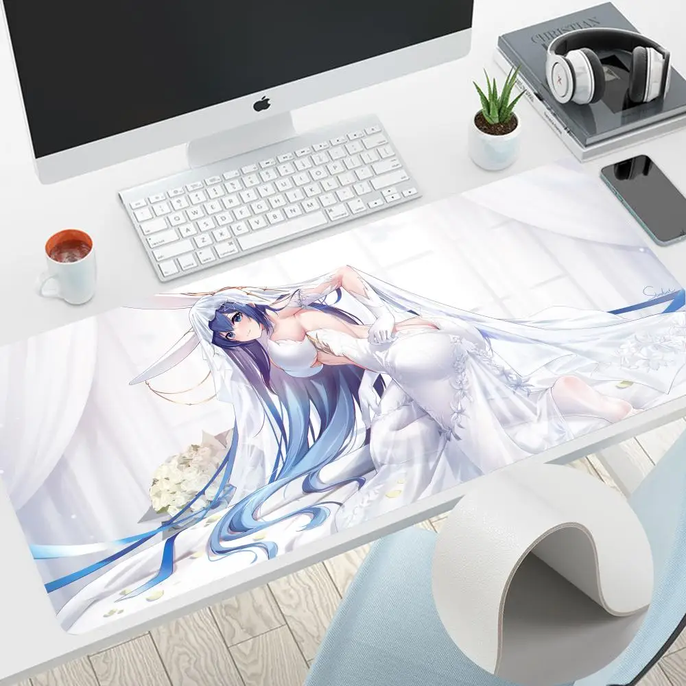 

N-New Jersey Azur Lane Mouse Pad Home Office Large Mouse Pad Gamer Waterproof mouse pad grande PU Leather Desk Mat Computer Mous