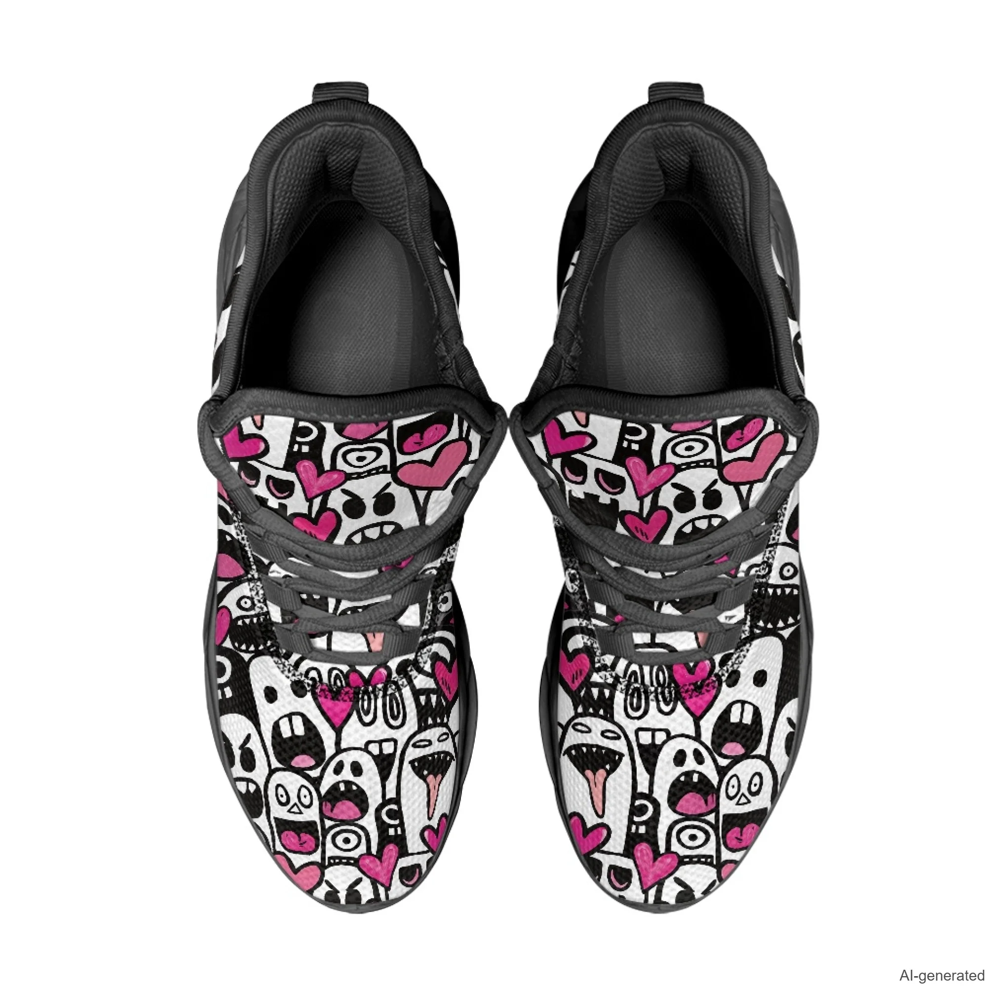 XIXIRIMIDO Max Soul Shoes Halloween Ghosts Print Running Shoes for Men Casual Fashion Women Snakers Walking Shoes 35-48