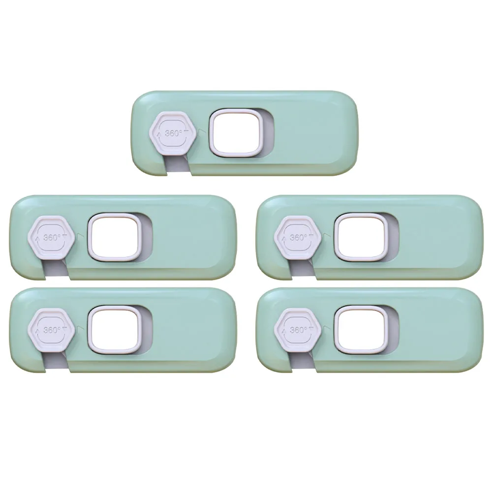 

5 Pcs Anti-clip Hand Lock Baby Proof Cabinet Latches Refrigerator Child Locks Door Safety Fridge Drawer