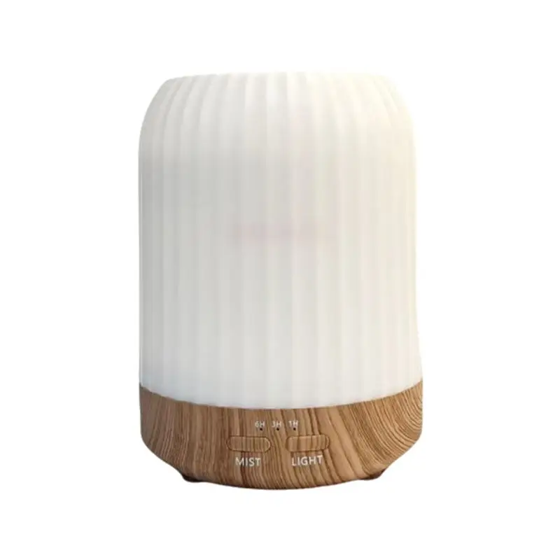 ABSJ-250ML Aromatherapy Machine LED Light Humidifier USB Silent Essential Oil Diffuser Night Light Misting Air Humidifier Wood G