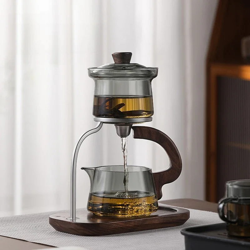 Lazy Glass Teapot Automatic Floating Cup Tea Set Filter Magnetic Suction Set Home and Office Supplies