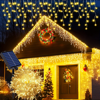 Solar LED String Lights 5/10M,with Remote Control Outdoor Waterproof Festive Fairy Lights for Yard Trees Christmas Wedding Decor