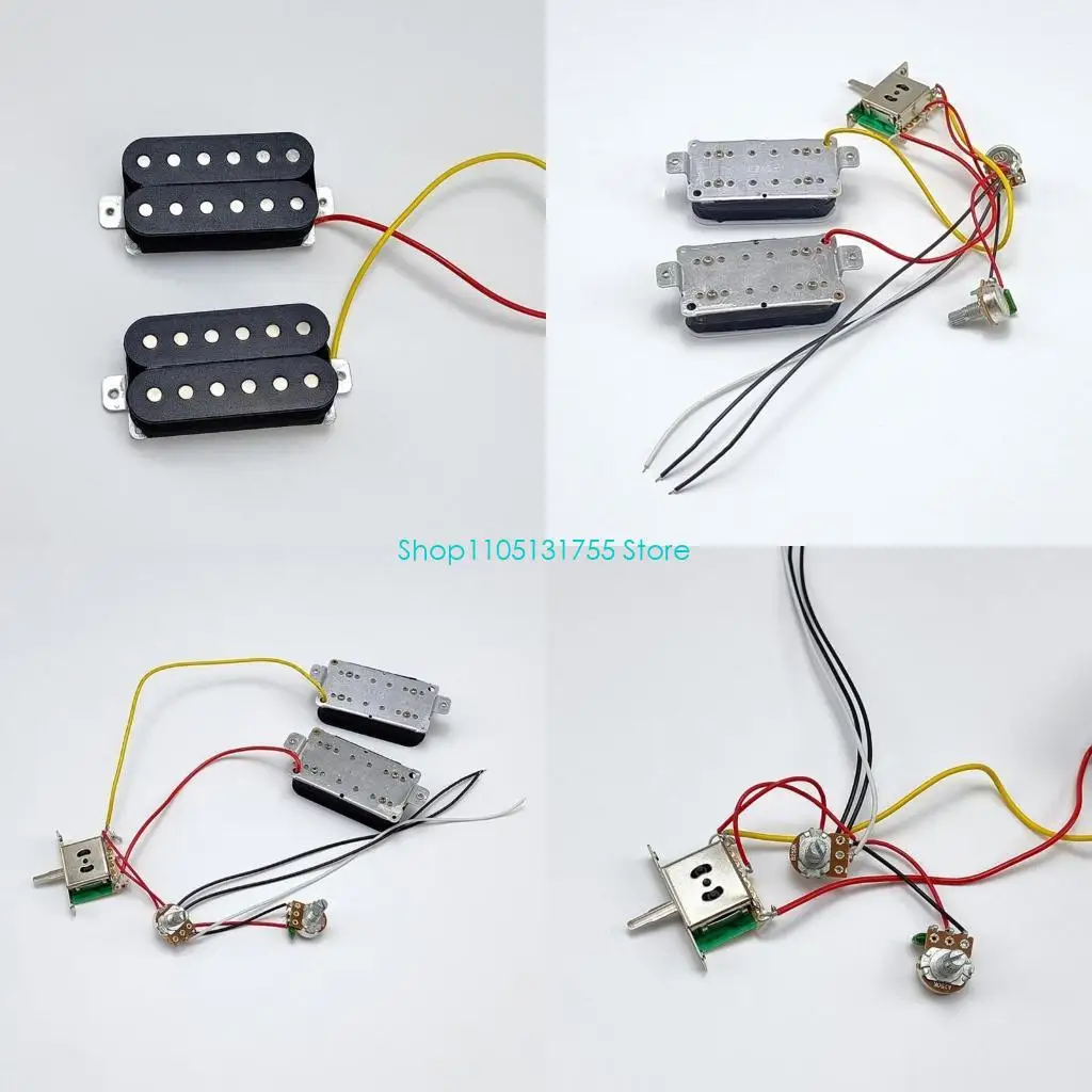 

K0EF Pickups with Prewired Wiring Harness Set, Electric Guitar Replacement Part Set